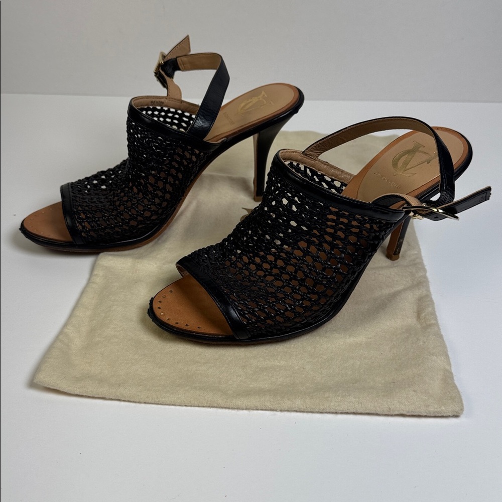 Signature Vince Camuto‎ Woven Leather Slingback Sandal - Picture 2 of 7